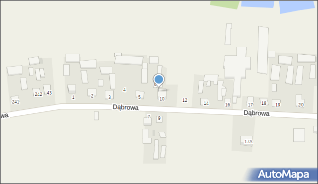 Dąbrowa, Dąbrowa, 8, mapa Dąbrowa