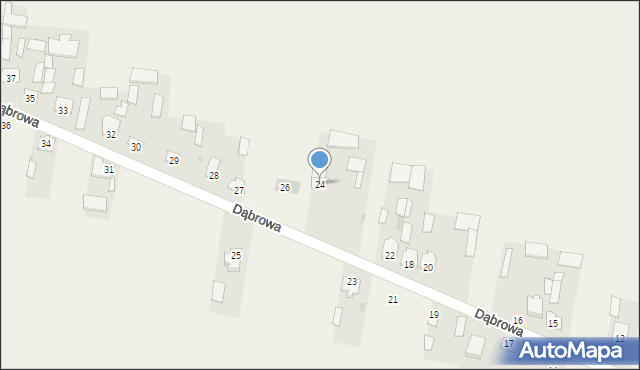 Dąbrowa, Dąbrowa, 24, mapa Dąbrowa