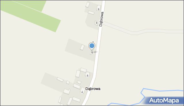 Dąbrowa, Dąbrowa, 6, mapa Dąbrowa