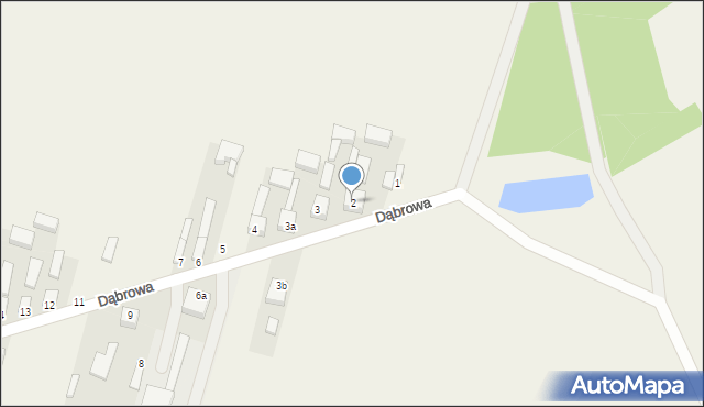 Dąbrowa, Dąbrowa, 2, mapa Dąbrowa