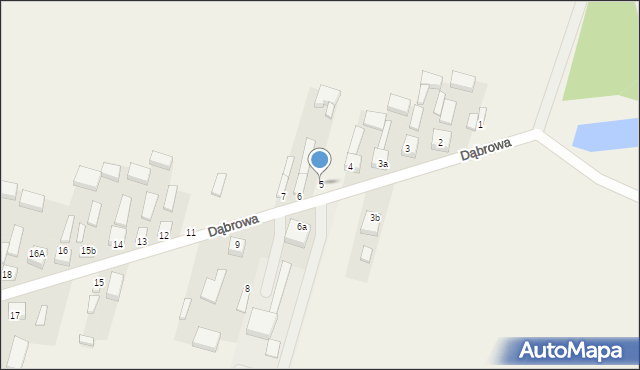 Dąbrowa, Dąbrowa, 5, mapa Dąbrowa