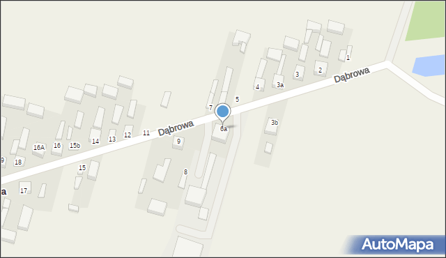 Dąbrowa, Dąbrowa, 6a, mapa Dąbrowa