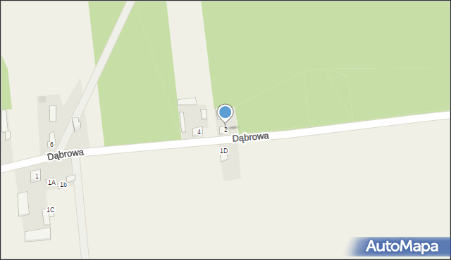 Dąbrowa, Dąbrowa, 2, mapa Dąbrowa
