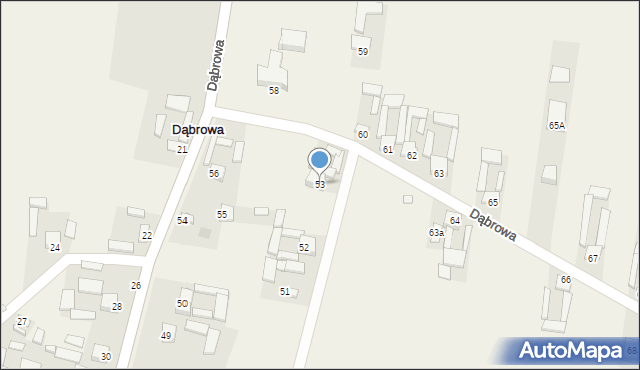 Dąbrowa, Dąbrowa, 57, mapa Dąbrowa