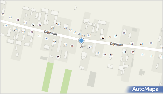 Dąbrowa, Dąbrowa, 29, mapa Dąbrowa