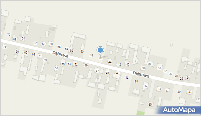 Dąbrowa, Dąbrowa, 46, mapa Dąbrowa