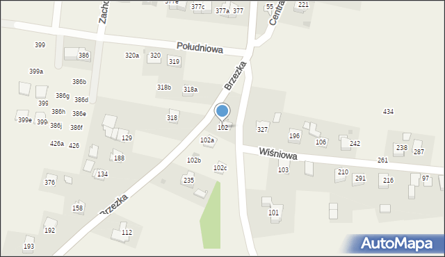 Dąbrowa, Dąbrowa, 102, mapa Dąbrowa