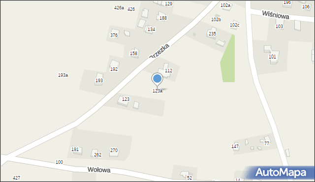 Dąbrowa, Dąbrowa, 123a, mapa Dąbrowa