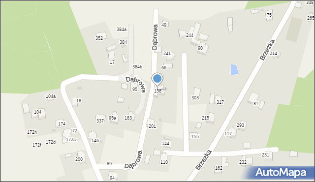 Dąbrowa, Dąbrowa, 138, mapa Dąbrowa