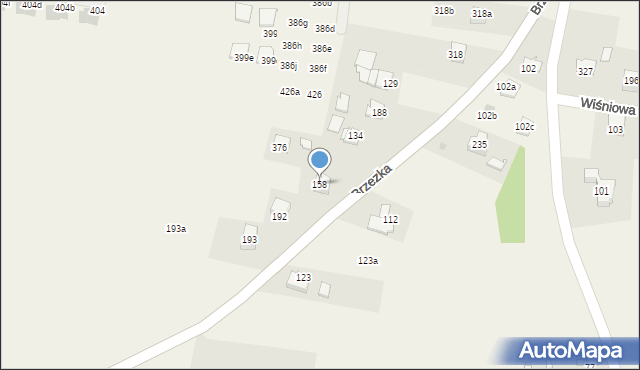 Dąbrowa, Dąbrowa, 158, mapa Dąbrowa