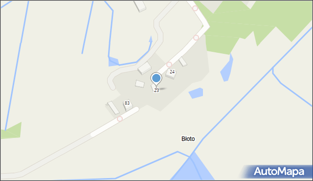 Dąbrowa, Dąbrowa, 23, mapa Dąbrowa