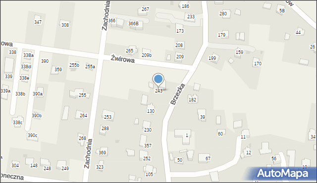 Dąbrowa, Dąbrowa, 243, mapa Dąbrowa