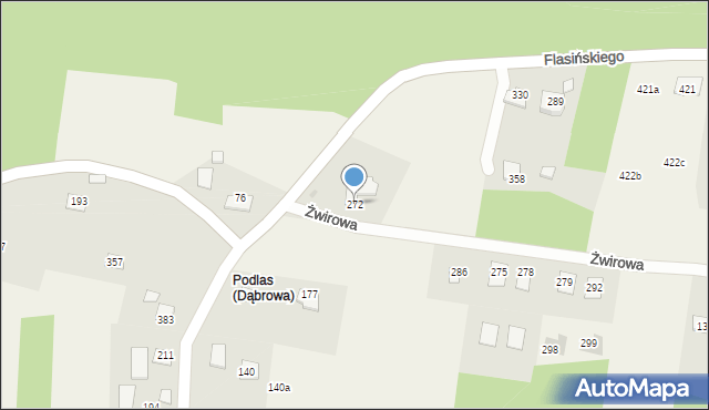 Dąbrowa, Dąbrowa, 272, mapa Dąbrowa