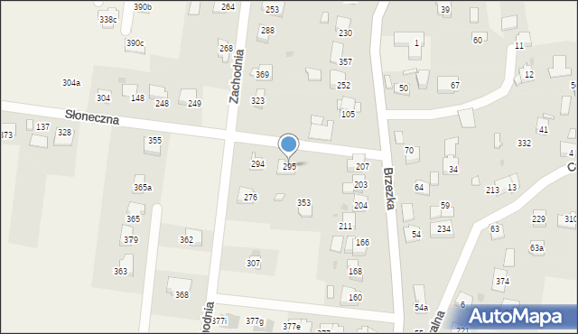 Dąbrowa, Dąbrowa, 295, mapa Dąbrowa