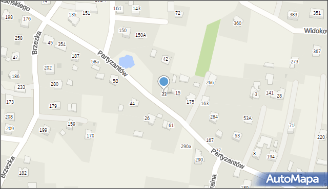 Dąbrowa, Dąbrowa, 33, mapa Dąbrowa