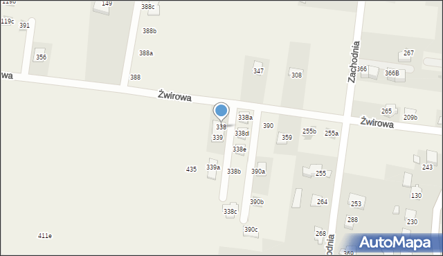 Dąbrowa, Dąbrowa, 338, mapa Dąbrowa