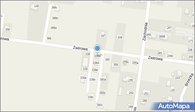 Dąbrowa, Dąbrowa, 338a, mapa Dąbrowa
