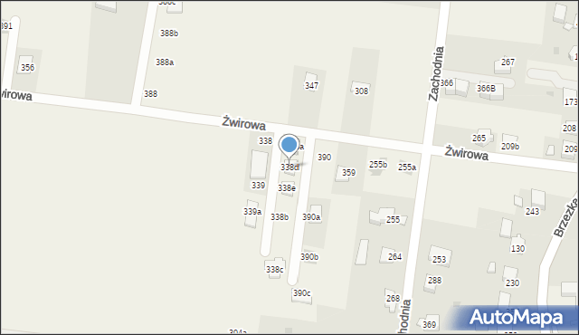 Dąbrowa, Dąbrowa, 338d, mapa Dąbrowa