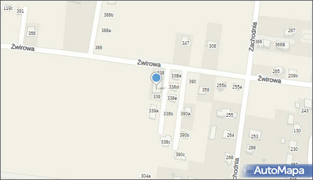 Dąbrowa, Dąbrowa, 339, mapa Dąbrowa