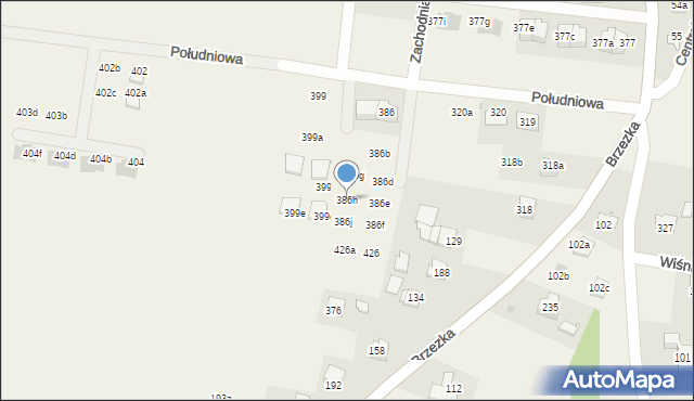 Dąbrowa, Dąbrowa, 386h, mapa Dąbrowa