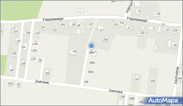 Dąbrowa, Dąbrowa, 388c, mapa Dąbrowa