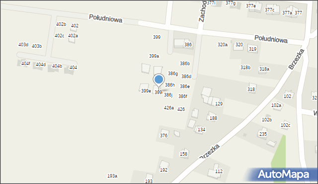 Dąbrowa, Dąbrowa, 399d, mapa Dąbrowa
