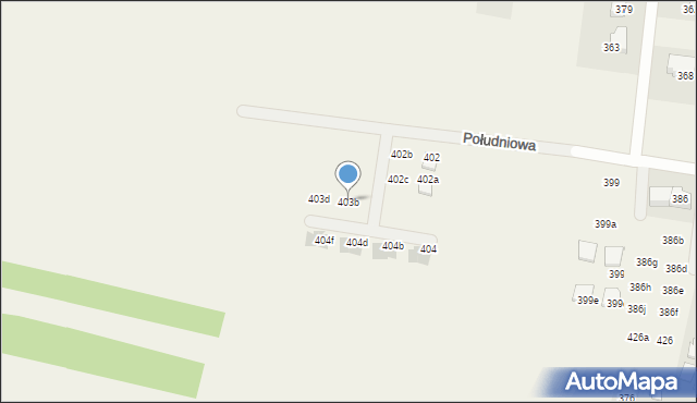 Dąbrowa, Dąbrowa, 403b, mapa Dąbrowa