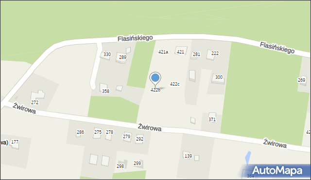 Dąbrowa, Dąbrowa, 422b, mapa Dąbrowa