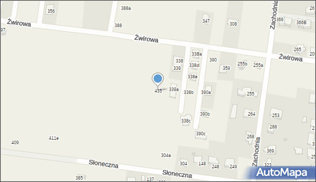 Dąbrowa, Dąbrowa, 435, mapa Dąbrowa