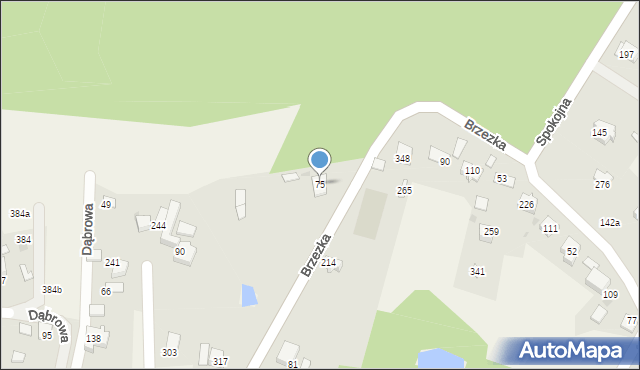 Dąbrowa, Dąbrowa, 75, mapa Dąbrowa