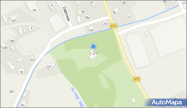 Dąbrowa, Dąbrowa, 1, mapa Dąbrowa
