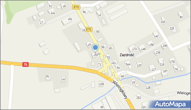 Dąbrowa, Dąbrowa, 131, mapa Dąbrowa