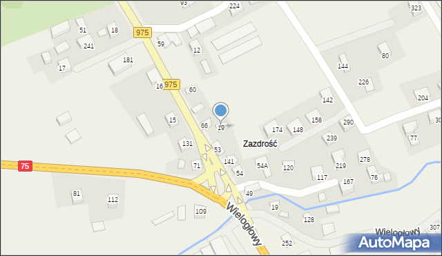 Dąbrowa, Dąbrowa, 19, mapa Dąbrowa