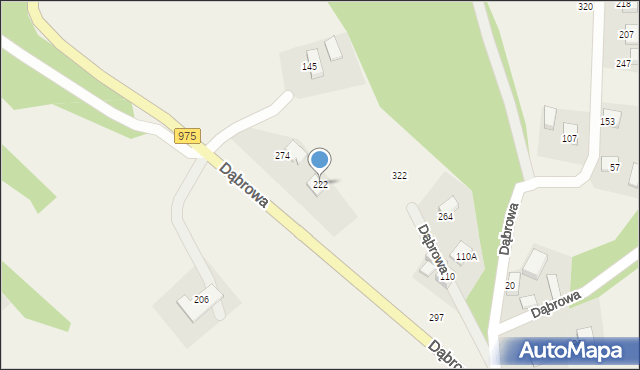 Dąbrowa, Dąbrowa, 222, mapa Dąbrowa
