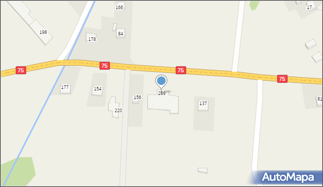 Dąbrowa, Dąbrowa, 289, mapa Dąbrowa