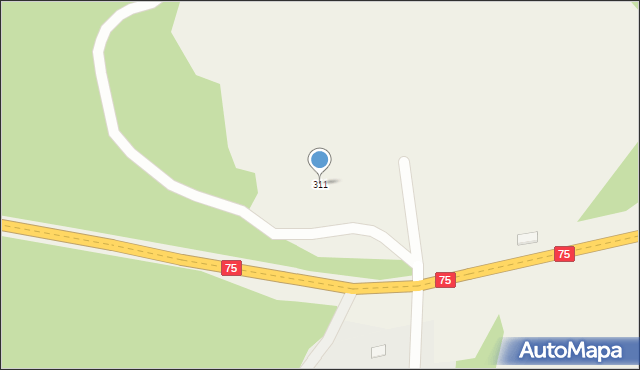 Dąbrowa, Dąbrowa, 311, mapa Dąbrowa