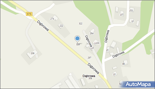 Dąbrowa, Dąbrowa, 328, mapa Dąbrowa