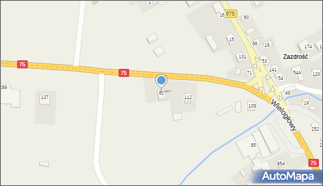 Dąbrowa, Dąbrowa, 81, mapa Dąbrowa