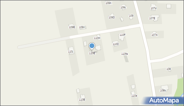Dąbrowa, Dąbrowa, 110E, mapa Dąbrowa