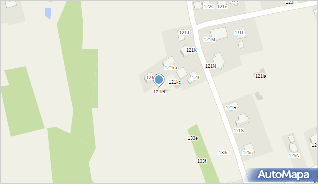 Dąbrowa, Dąbrowa, 121kd, mapa Dąbrowa