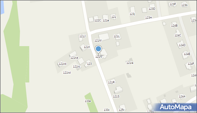 Dąbrowa, Dąbrowa, 121N, mapa Dąbrowa