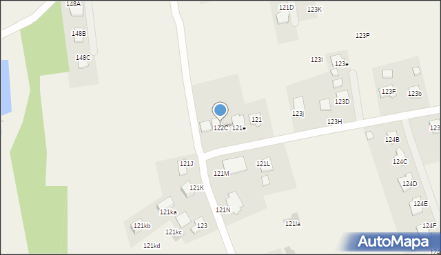 Dąbrowa, Dąbrowa, 122C, mapa Dąbrowa