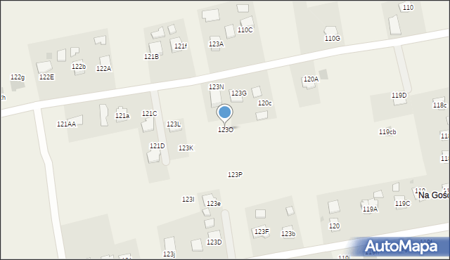 Dąbrowa, Dąbrowa, 123O, mapa Dąbrowa