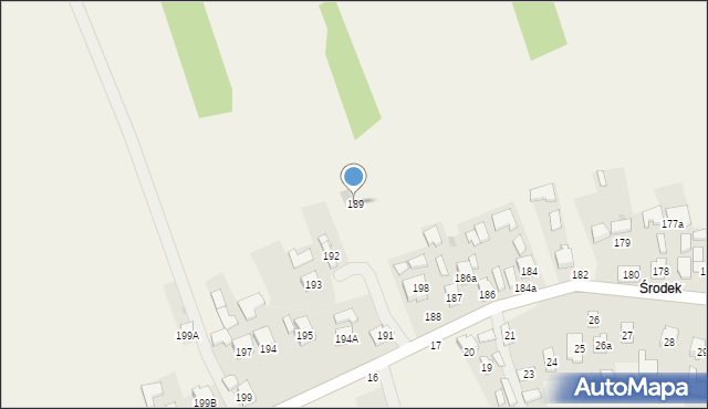 Dąbrowa, Dąbrowa, 189, mapa Dąbrowa