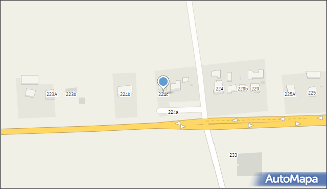 Dąbrowa, Dąbrowa, 224c, mapa Dąbrowa