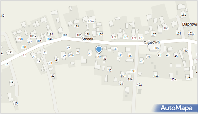 Dąbrowa, Dąbrowa, 29, mapa Dąbrowa