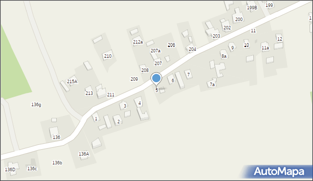 Dąbrowa, Dąbrowa, 5, mapa Dąbrowa