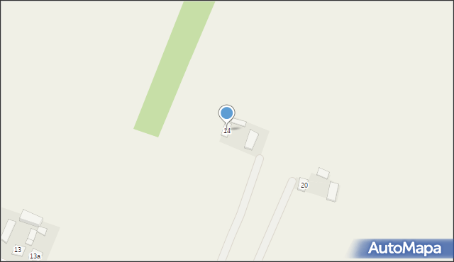 Dąbrowa, Dąbrowa, 14, mapa Dąbrowa