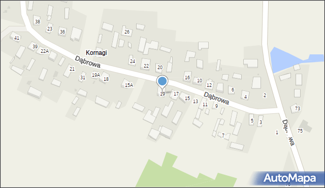 Dąbrowa, Dąbrowa, 19, mapa Dąbrowa