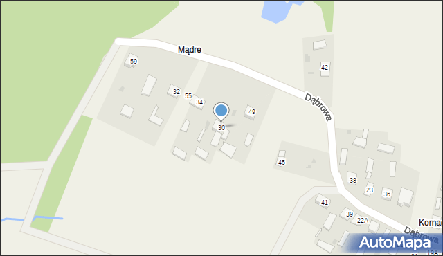 Dąbrowa, Dąbrowa, 30, mapa Dąbrowa